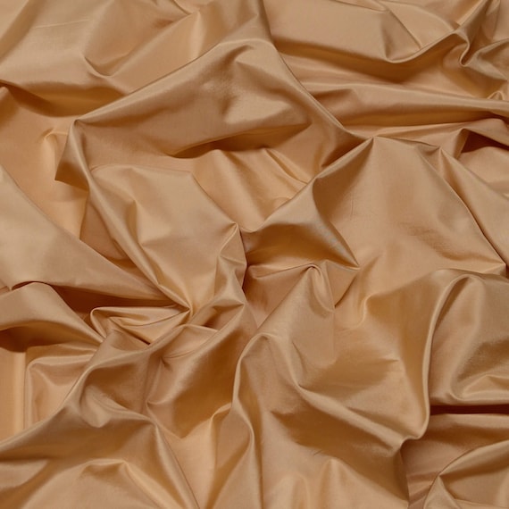 Cream Silk Taffeta, 100% Silk Fabric, by The Yard, 54 Wide