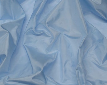 Iridescent Baby Blue Tissue Taffeta Silk, 100% Silk Fabric, By The Yard, 44" Wide (TS-7304)