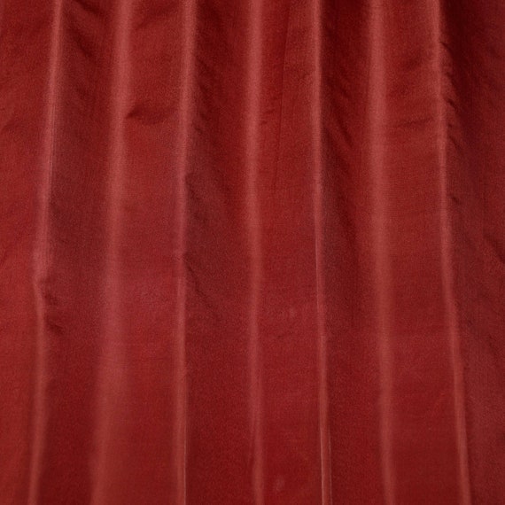 Green & Red Tissue Taffeta Silk, 100% Silk Fabric, by The Yard, 44 Wide