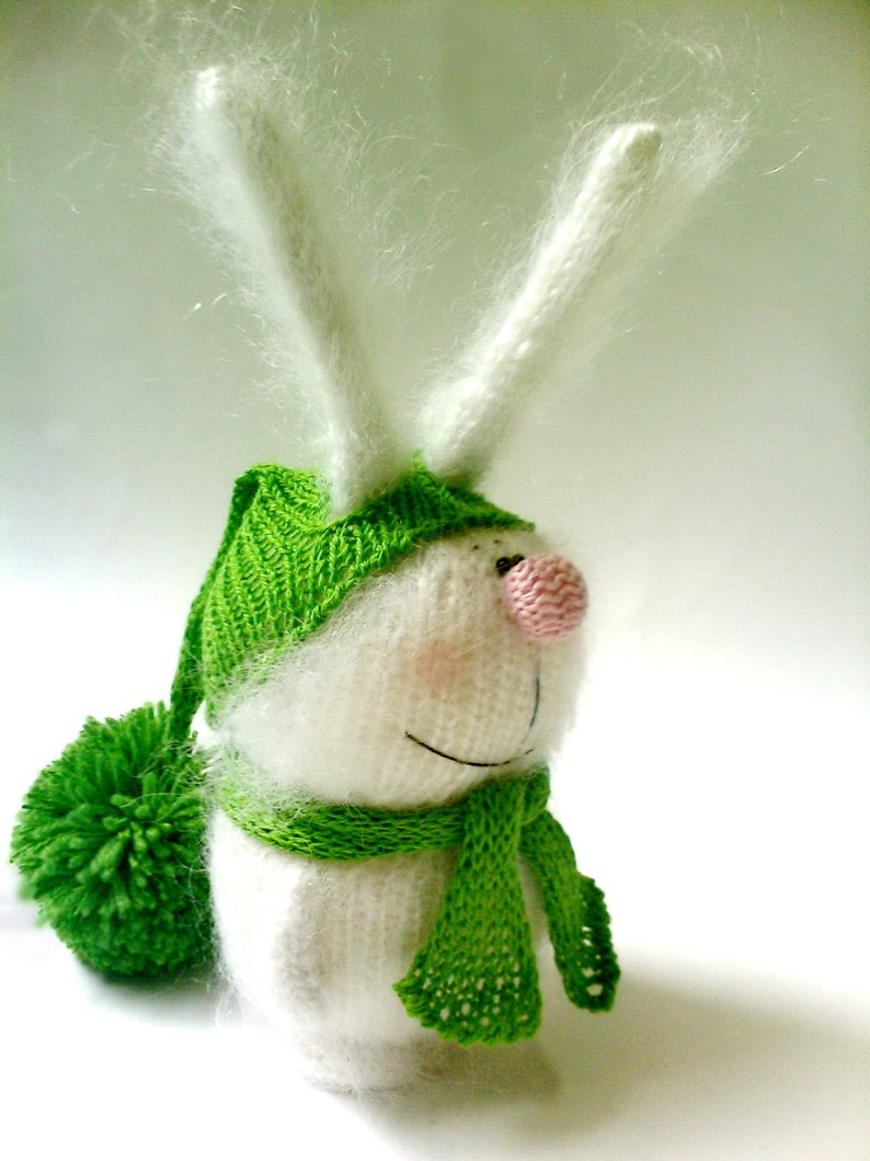 Stuffed Bunny toys hand-knitted rabbit Toy amigurumi bunny Miniature toy stuffed Animal Doll Stuffed Toy Bunny Plush bunny Easter decor toy