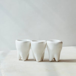 Ceramic Shot Glass Dentist Gift, Dental Hygienist Gifts, Doctor Office Decor, Dental Student Gift, Dental Assistant Graduation Gift (1 cup)