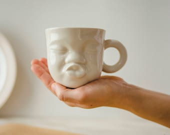 Unique Pottery Coffee Mug, Best Friend Gift, Sister Gift, Long Distance Boyfriend Gift, 1st Anniversary Gift, New Home Gift, New Office Gift