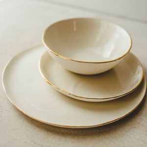 Pottery Plates Pottery Bowl Dinner Set Soup Bowl Dinner Plates Dessert Plates Ceramic Dinnerware Set Decorative Plates Unique Wedding Gifts