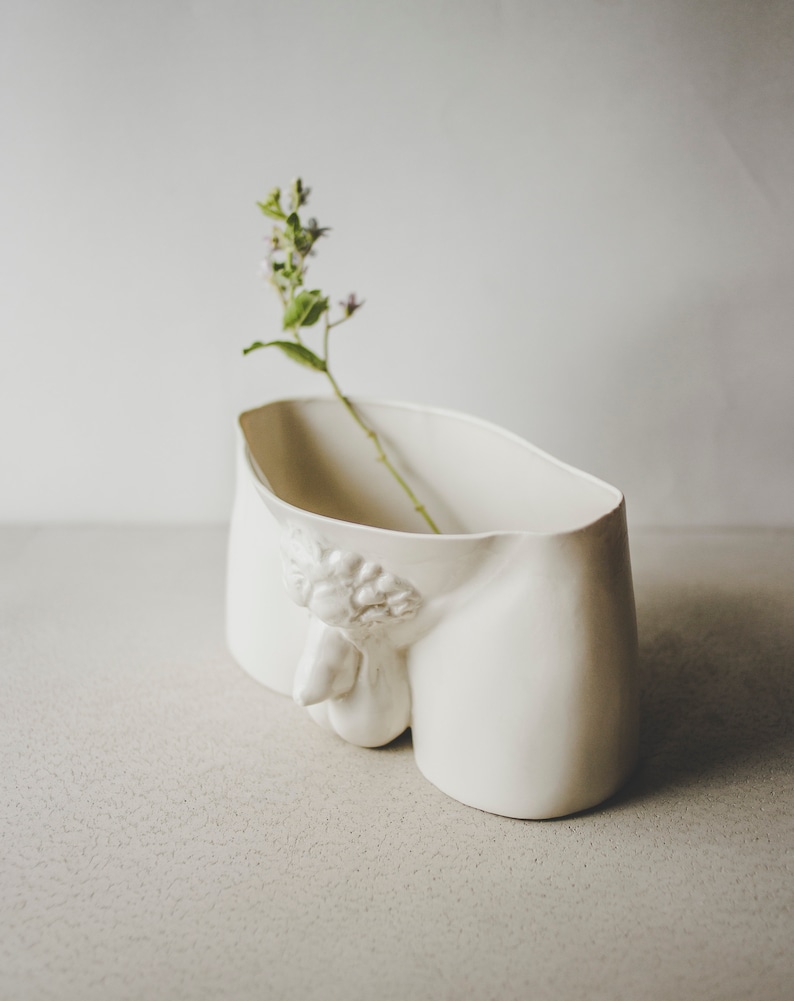 Ceramic Planter Magazine Holder Office Desk Accessories Flower Etsy