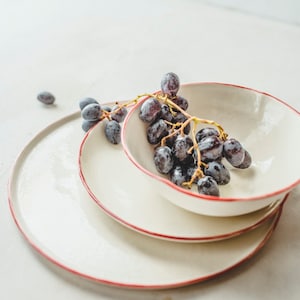 Ceramic Dinnerware Set Rustic Wedding Gift Parents Handmade Pottery ...