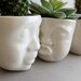 Ceramic Succulent Planter Set Succulent Pots Face Planter Head Planter Office Desk Accessories Modern Sculpture Cactus Decor New Home Gift 