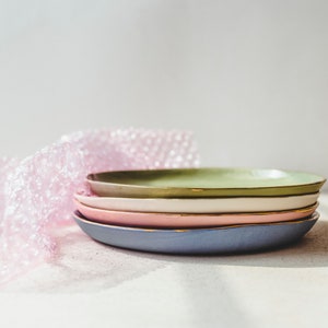 Small Ceramic Plate Dessert Plates Pottery Plates Salad Plates Cake Plate Ceramic Plates Restaurant Ware Decorative Plates Chef Gift image 6