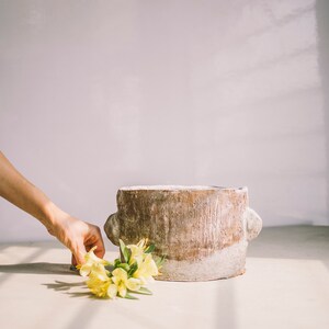 Modern Home Decor Vase for Flowers, Head Vase Handmade, Brown Ceramic Planter, Unique Pottery Gift, Decorative Fruit Bowl, New Home Gift Her image 6