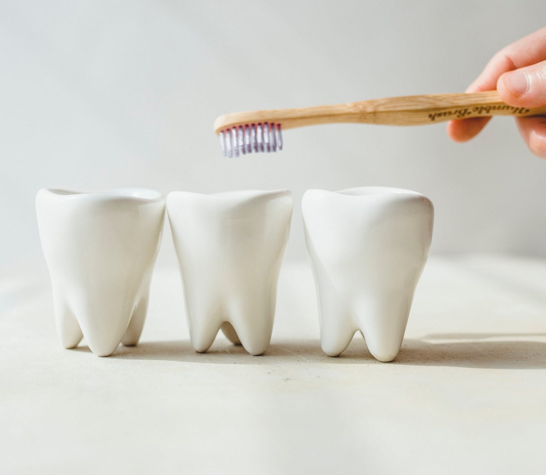 Ceramic Shot Glass Dentist Gift, Sake Glass Dental Office Decor