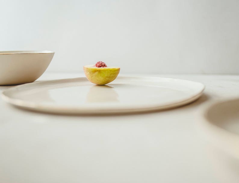 Modern Ceramics Dinner Plate Decorative Ceramic Plate Handmade Pottery Plate Ceramic Dinnerware Porcelain Dinnerware Ceramic Tableware image 4