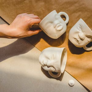 The Kissing Mugs, Unique Coffee Mugs