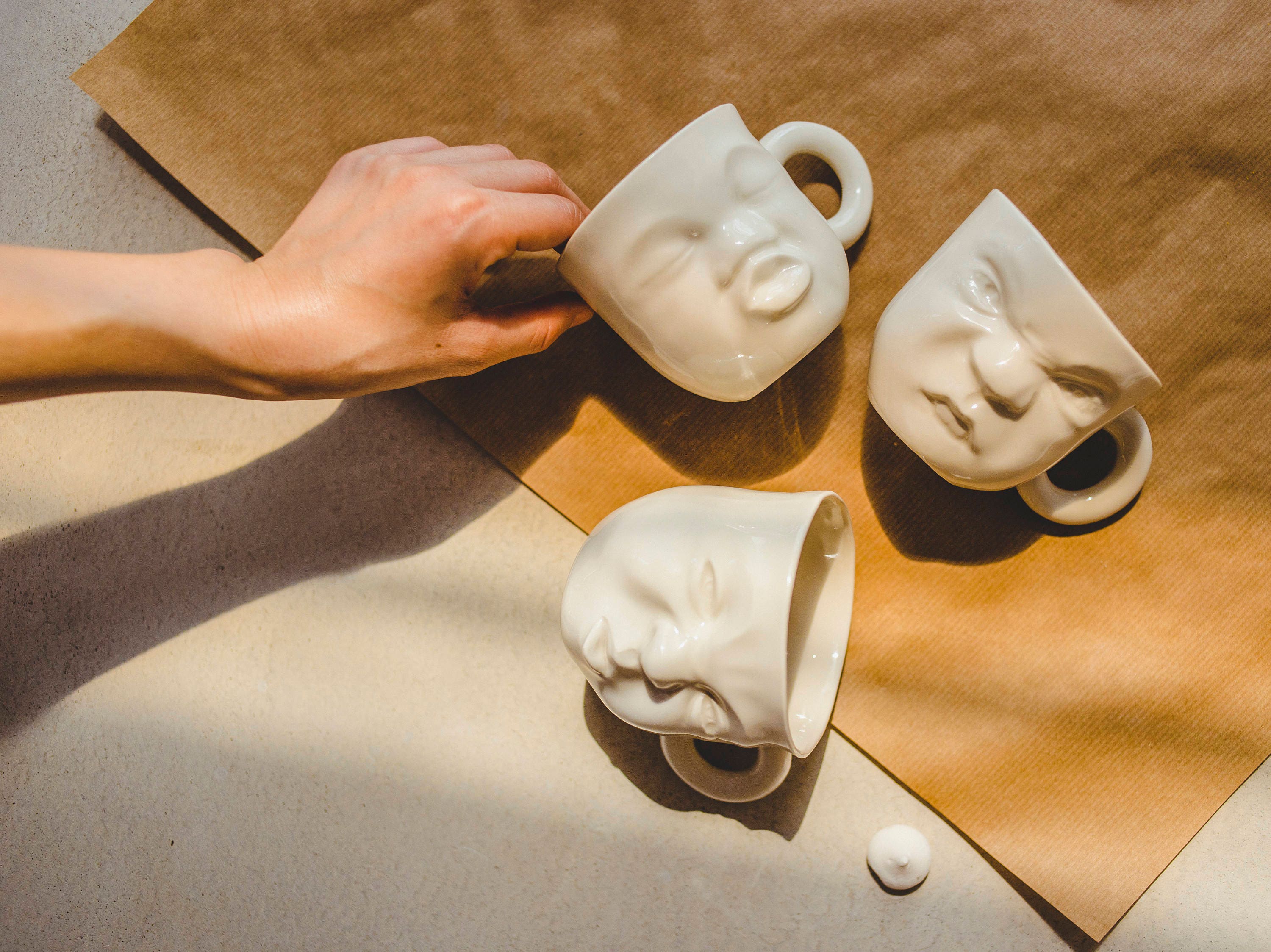 Mug céramique avec Couvercle bois – ' natural word ' -12 x 8.5 Cm