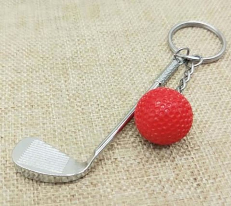3D Mini Golf Ball Keychain 6 colors Etsy