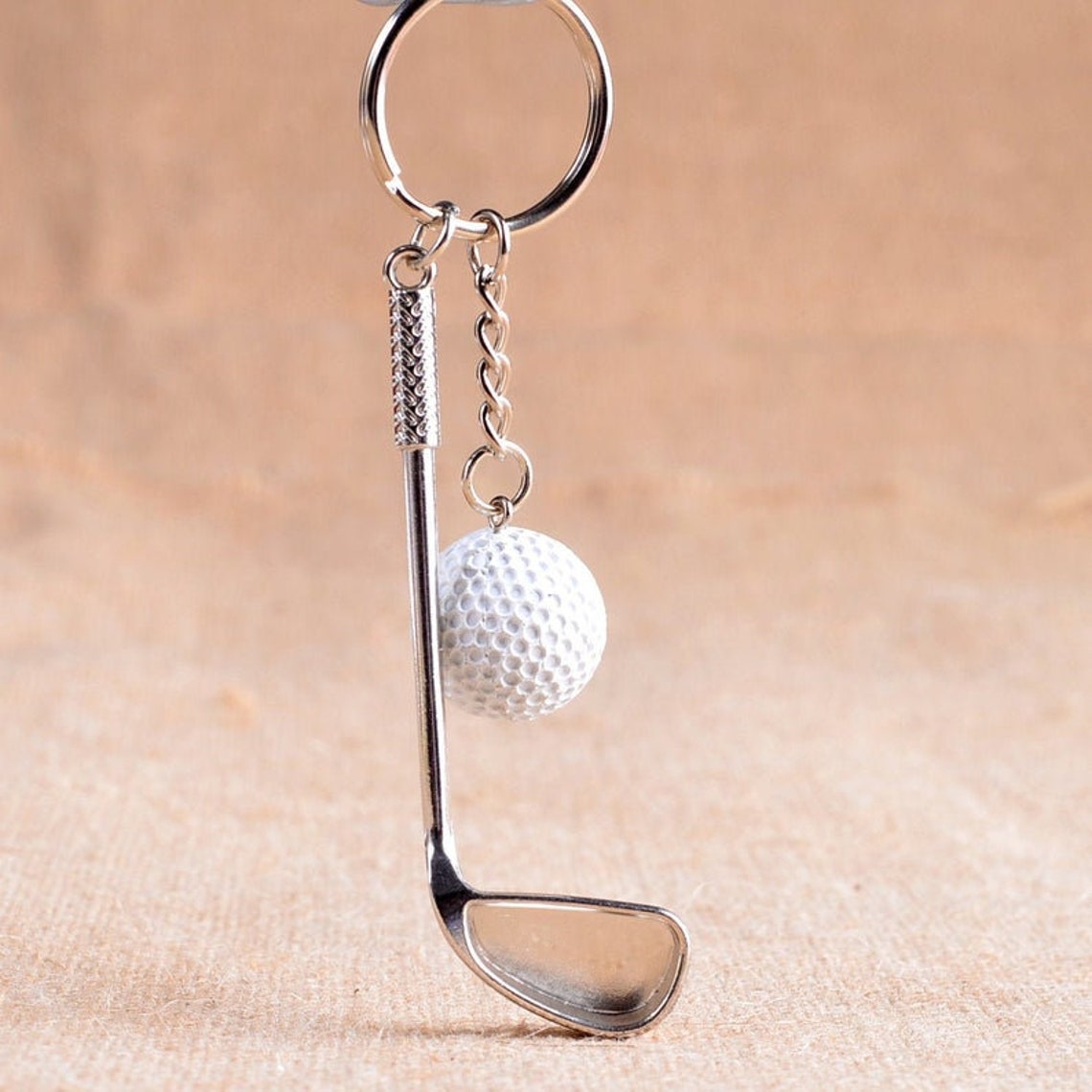 3D Mini Golf Ball Keychain 6 colors Etsy