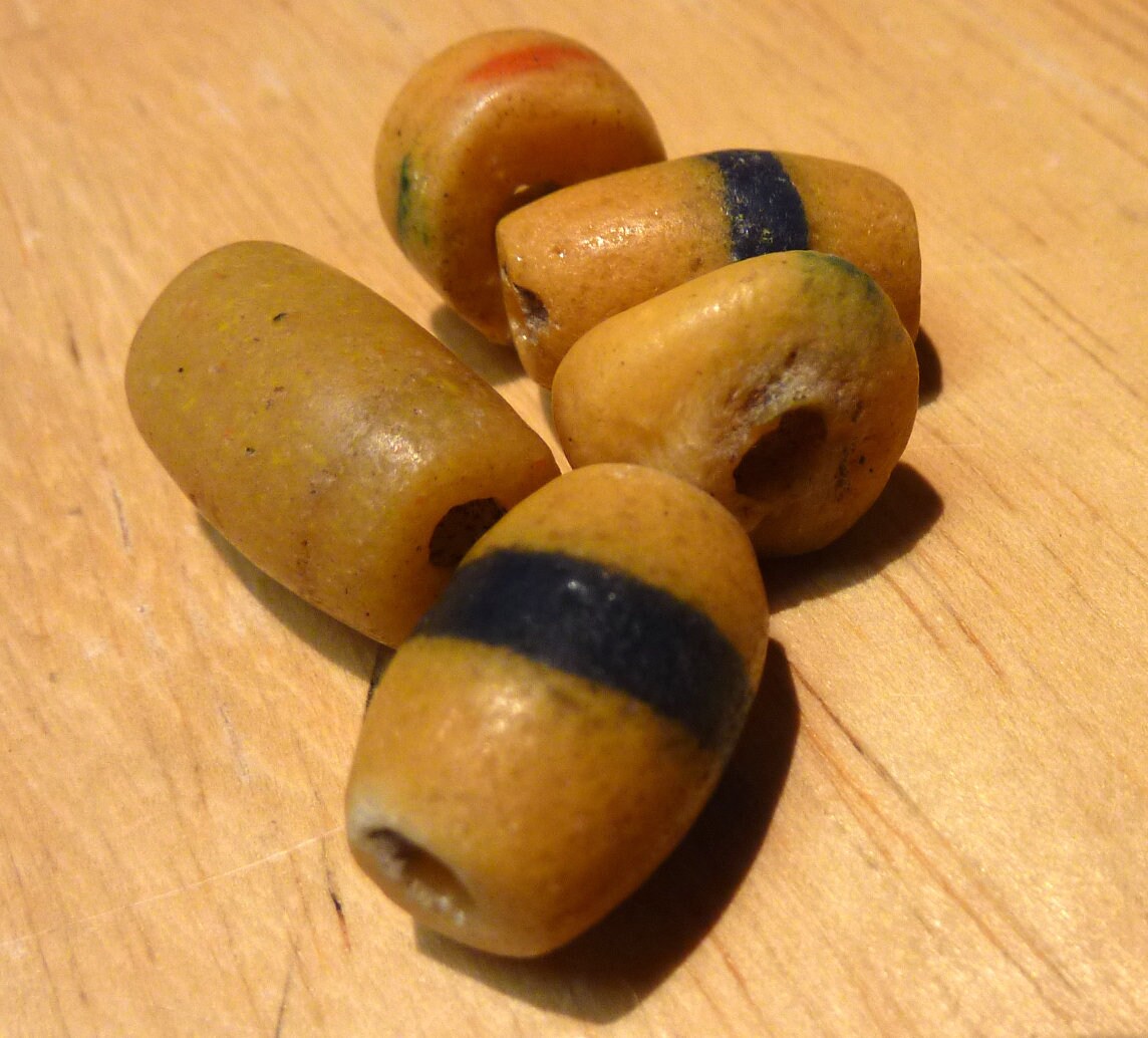 Antique African Trade Beads, Mixed Christmas Beads, Vintage Beads