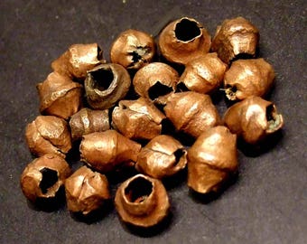 African trade, copper bicone spacer beads, 20 beads, 7x7 mm average size (Copper 16a)