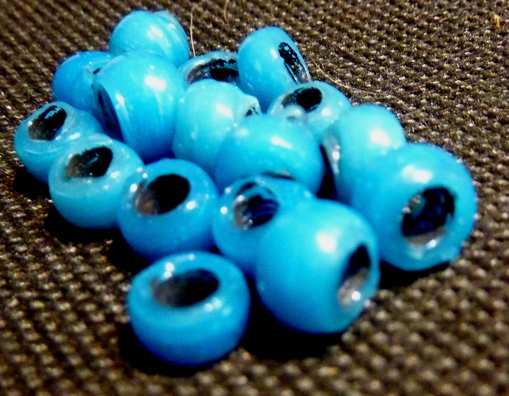 Pacific Blue Mix Craft Pony Beads 6 x 9mm, Bulk Assorted, USA Made