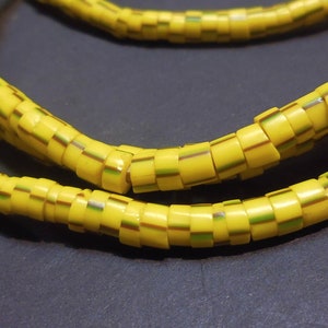 10 Gr 6mm Venetian Beads, Vintage Murano Glass Beads, Striped