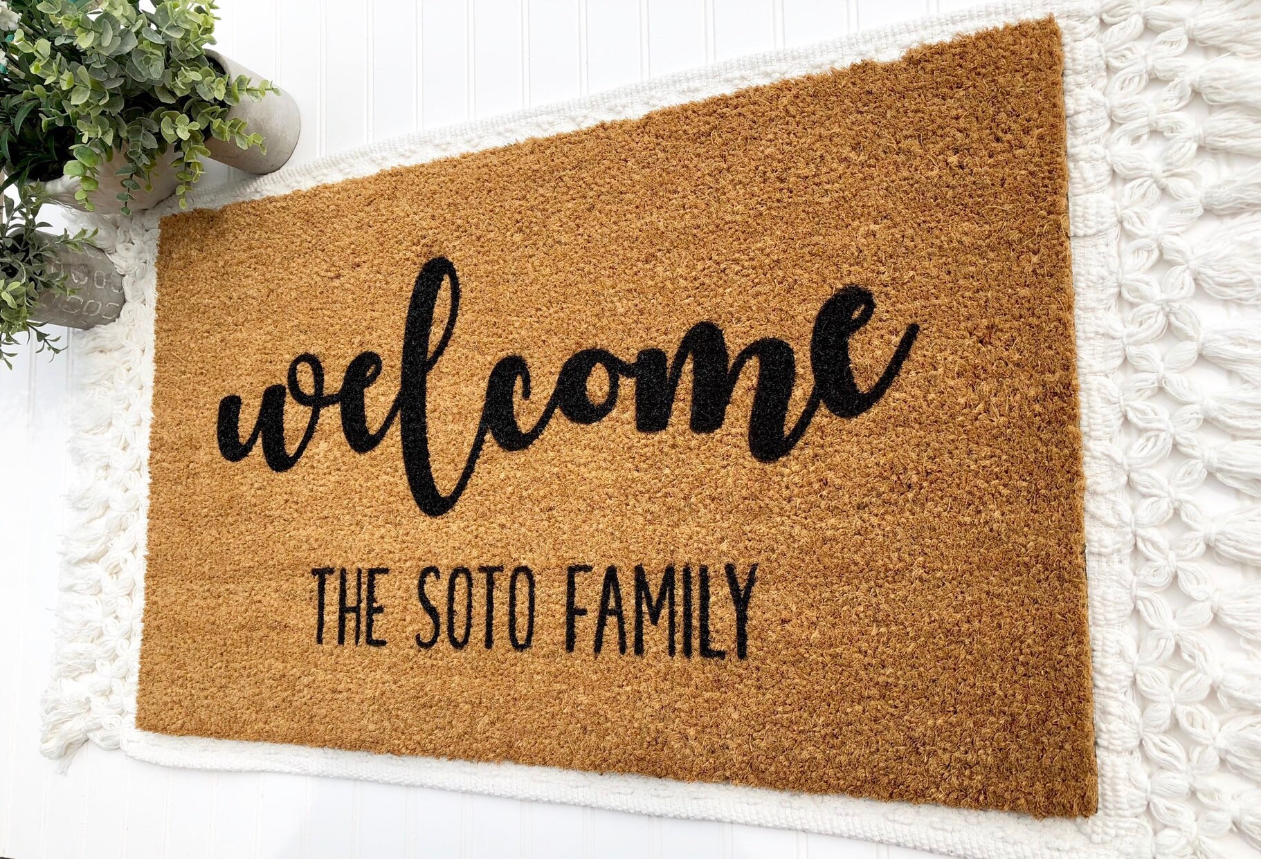 Personalized Doormat Last Name Doormat Customized Mat Etsy Nederland