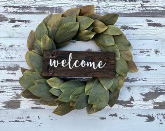 Gather Farmhouse Sign - Gather Sign - Welcome Sign - Thankful Sign - Wood Sign - Farmhouse Decor- Rustic Decor - Kitchen Decor