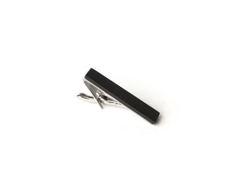 Ebony Wood Tie Clip