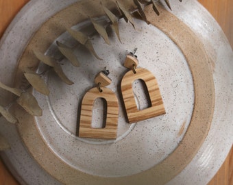 Window Arch Earrings, Closed Arches, Hypoallergenic Studs