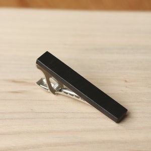 Wood Tie Clip in Ebony image 1
