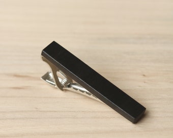 Wood Tie Clip in Ebony