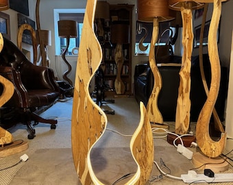 Spalted Beech standard LED lamp.