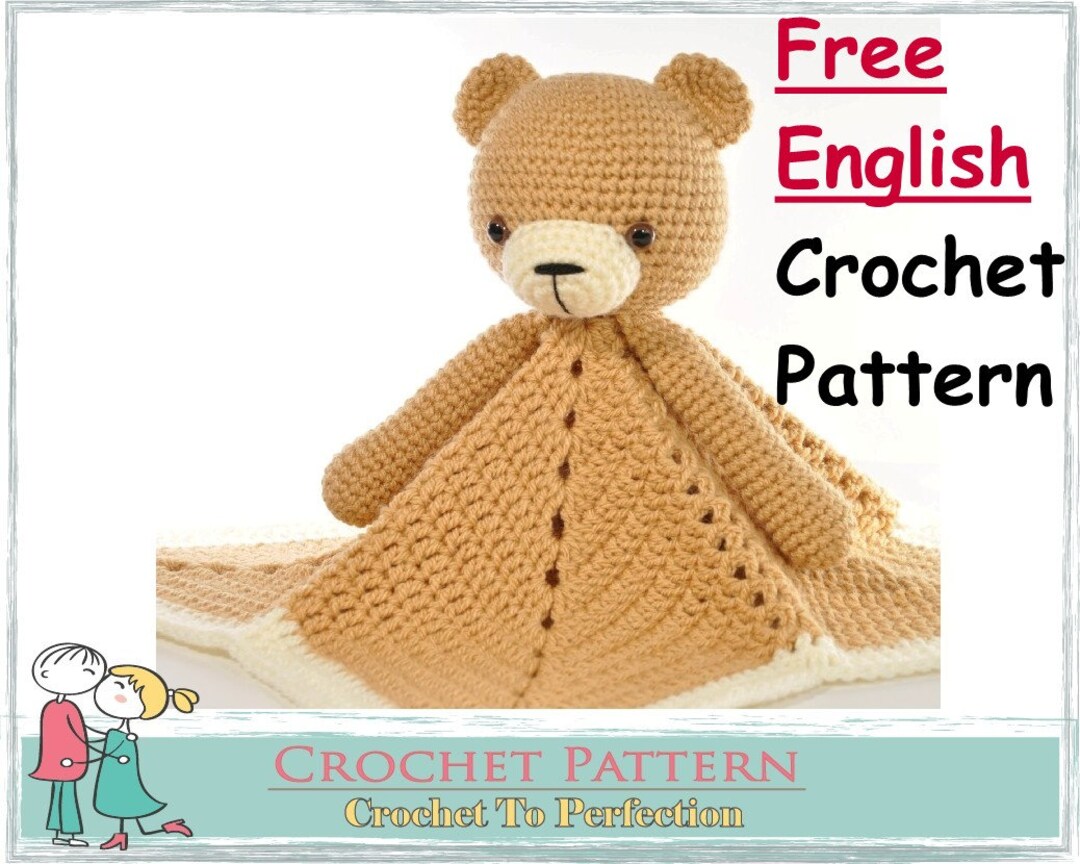 Teddy bear security blanket crochet pattern free hotsell