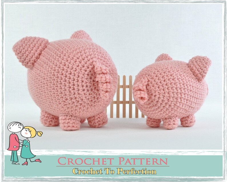 Amigurumi Pattern Pig Amigurumi Crochet Pattern Crochet Amigurumi Piglet Pattern Crochet Amigurumi Pattern Pig Crochet Toy Pig Pattern image 8