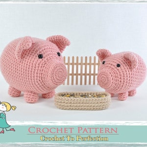 Amigurumi Pattern Pig Amigurumi Crochet Pattern Crochet Amigurumi Piglet Pattern Crochet Amigurumi Pattern Pig Crochet Toy Pig Pattern image 5