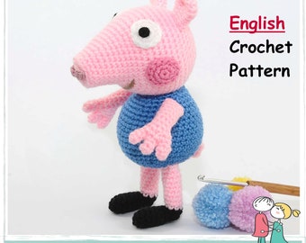 Amigurumi Pattern George Pig Crochet Pattern Peppa Pig Amigurumi