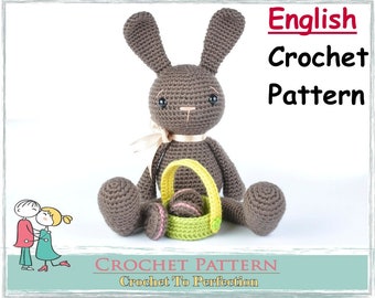 Patron amigurumi lapin de Pâques au crochet Patron amigurumi au crochet Lapin jouet au crochet Patron amigurumi au crochet