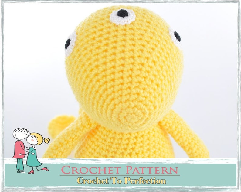 Amigurumi Pattern BABY Beegu Alien Toy Crochet Pattern Amigurumi Crochet Amigurumi Pattern Crochet Toy Alien Pattern Amigurumi Alien Toy image 6