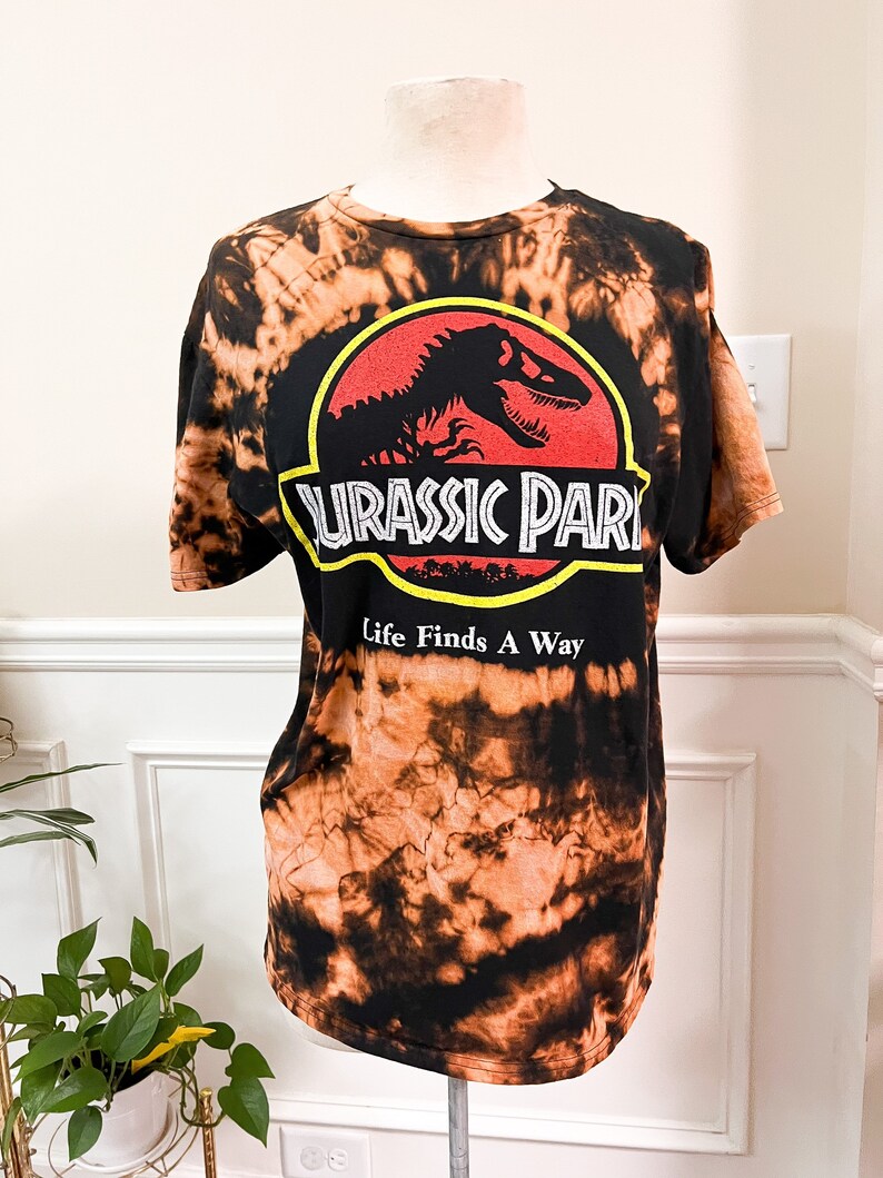 Acid Washed Graphic Tee Jurassic Park 