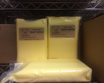 grass fed, yellow suet tallow