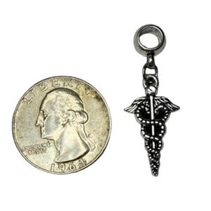 Caduceus European Pandora Style Charm