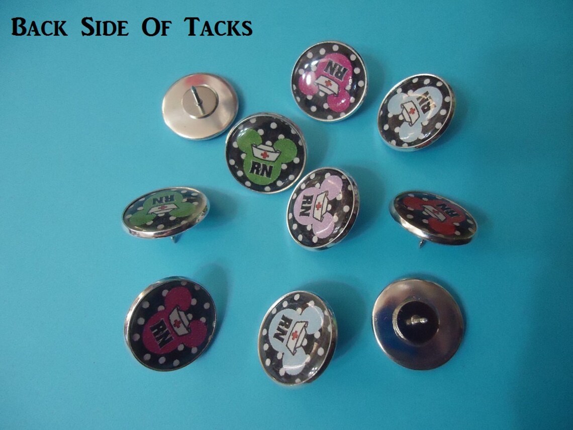 Mickey Disney Nurse Office Push Pin Tacks Nurse Gift Message Board