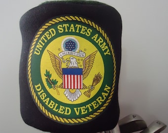 Disabled Veteran Golf Head cover Single #1 Large Headcover Men Women Great Collectible Army Navy Marines Air Force (4) Military Branches