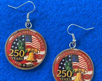 Pendientes del 250.º aniversario • Pendientes All American Freedom • Pendientes de celebración del 250.º aniversario Muestre su orgullo por Estados Unidos 1776-2026