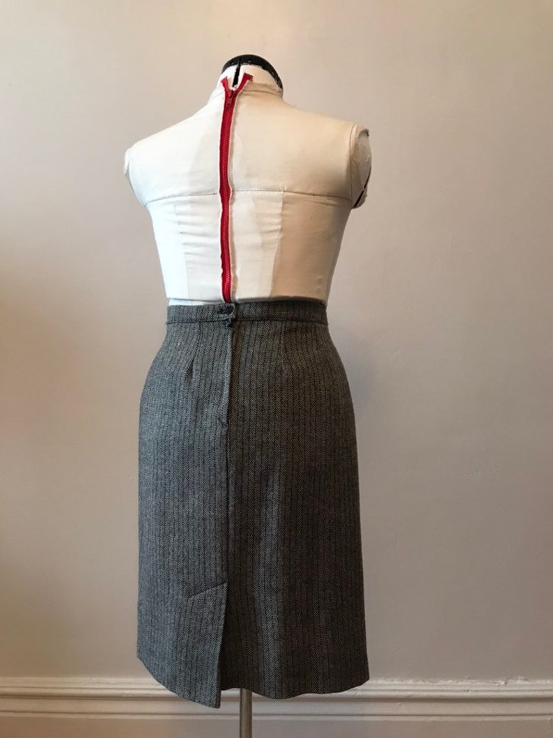 80s Wool Harringbone Suit