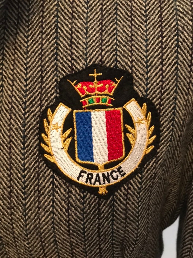 80s Wool Harringbone Suit