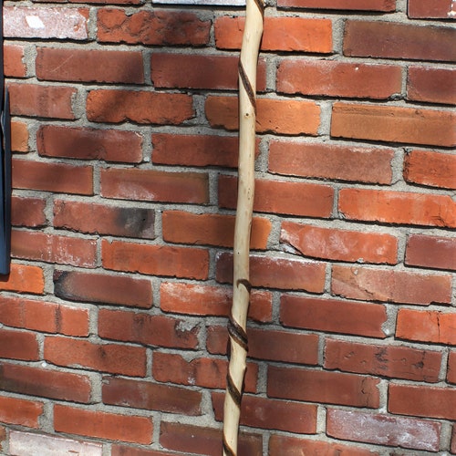 Twisted Sweet Gum Wood Walking shops Staff, Hiking Stick, Walking Stick, Trekking Pole, Staff, made at Kentucky Naturally, Item 725, 60 inches