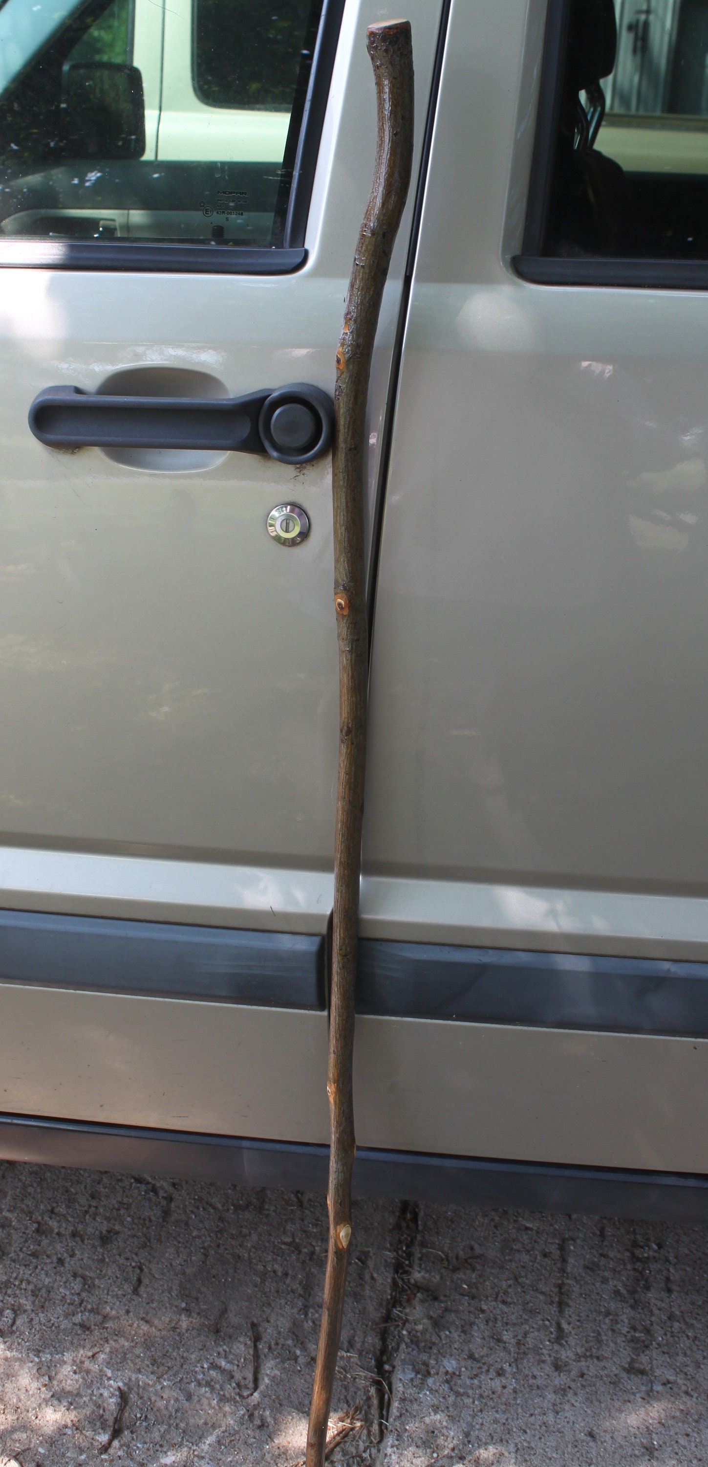 Handcrafted Hickory Wood Staff Walking Stick Hiking Stick Etsy