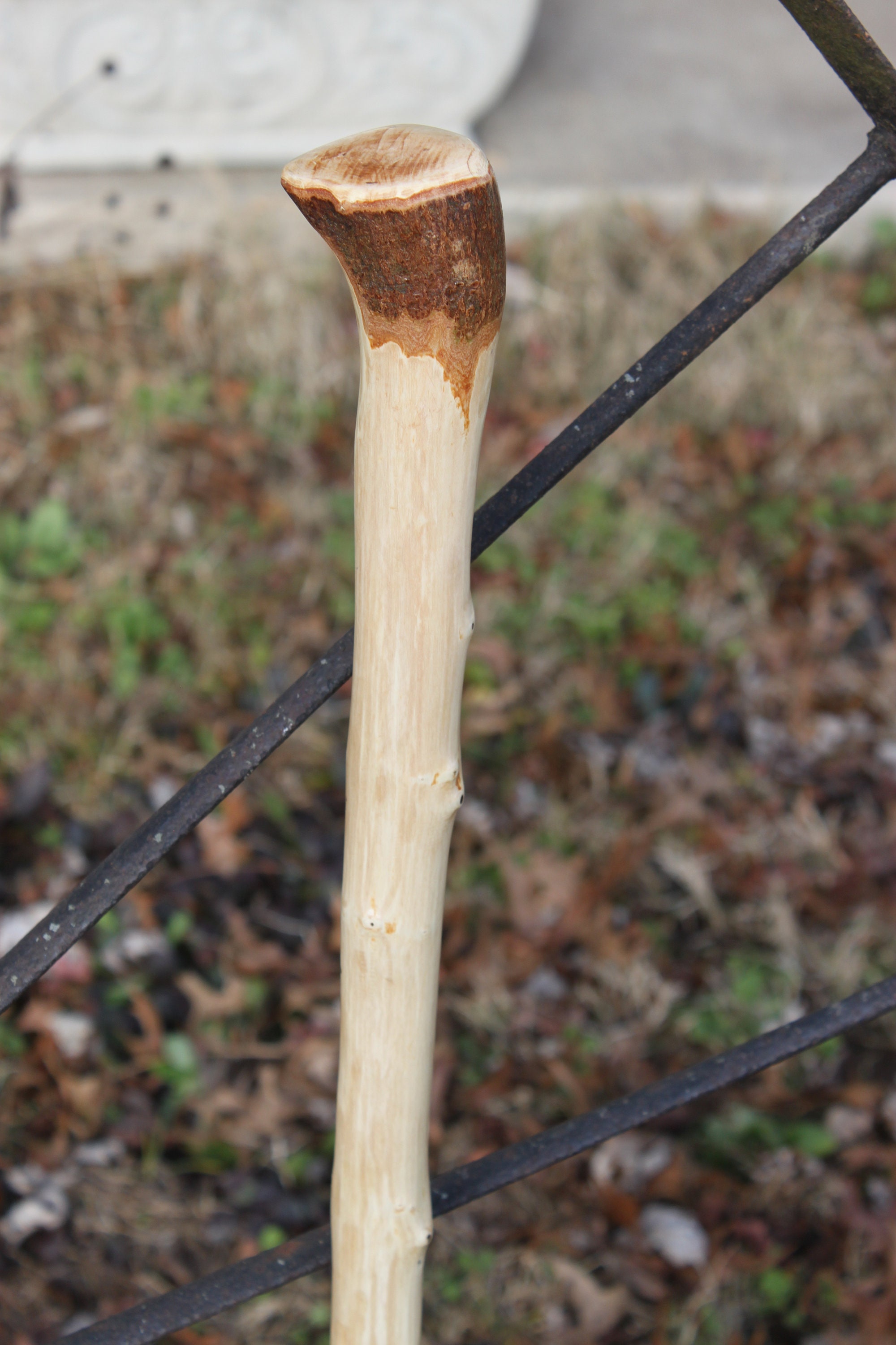 Hard Maple Wood Walking Stick Hiking Stick Trekking Pole Etsy
