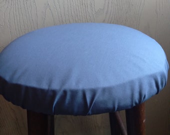 Bluish Gray Bar Stool Cover for round bar stools