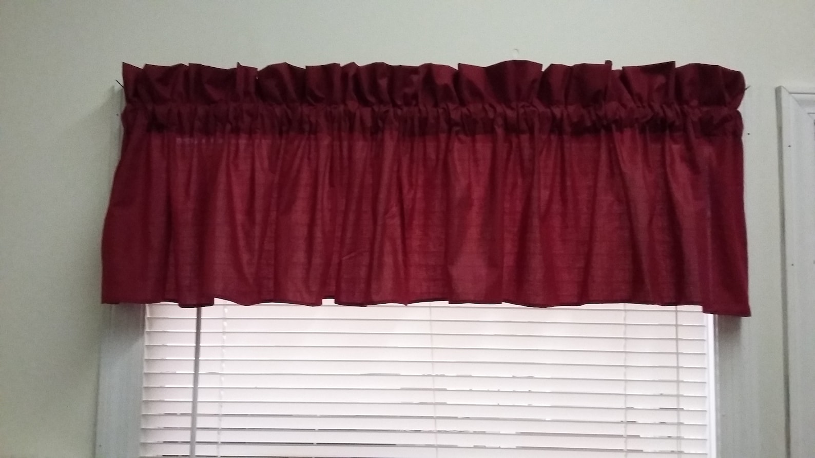 Burgundy Valance 84