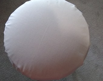 Unbleached Muslin round bar stool cover