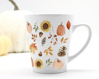 Fall Nature Mug, Fall Coffee Mug, Fall Decor, 12 oz Mug, Pumpkin Spice Latte, Coffee Mug, Fall Home, Pumpkin Decor, Coffee Cup, Autumn Mug